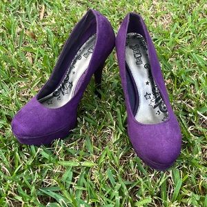 Plum Brash Pumps